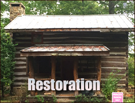 Historic Log Cabin Restoration  Macon, Georgia